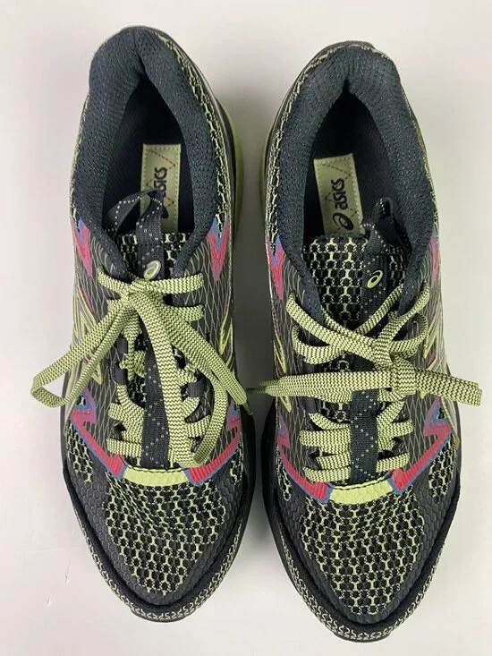 ASICS US4-S Gel Terrain Kiko Konstadinov Running Shoes Men's 10 Black Lime NWOT - Picture 4 of 13